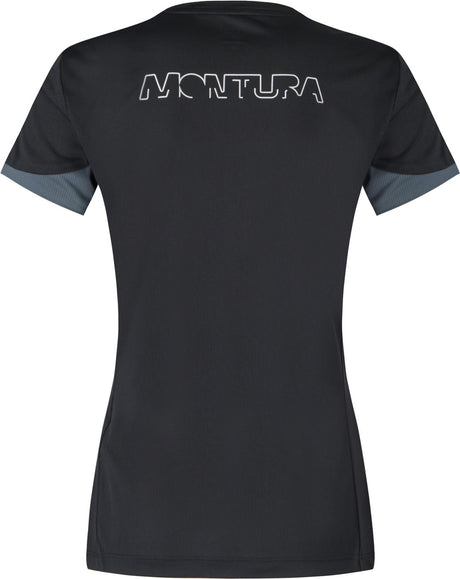 Montura - JOIN T-SHIRT WOMAN — BLACK/PIOMBO — Vista posteriore 2