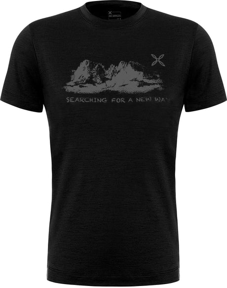 Montura - PEAKS MERINO T-SHIRT — BLACK — Vista frontale 1