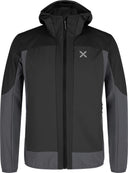 Montura - DOLOMITI WIND HOODED JACKET — BLACK/ANTRACITE — Vista frontale 1
