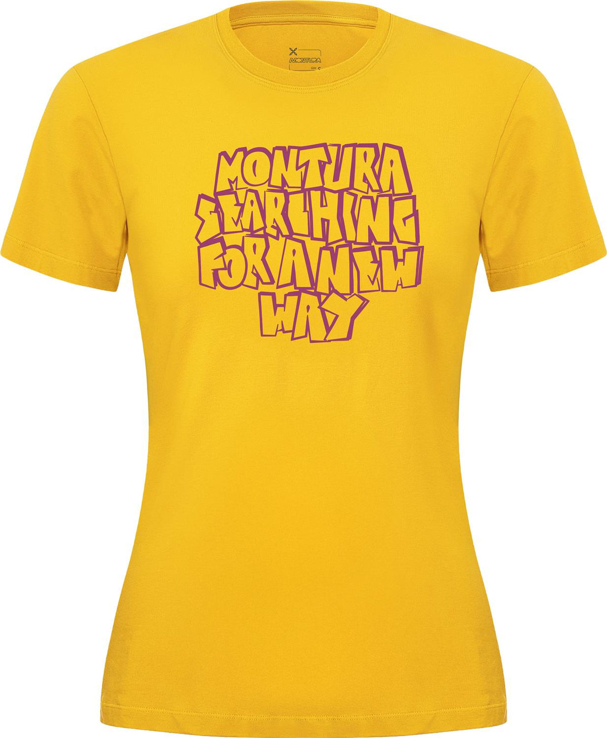Montura - KNOTS T-SHIRT WOMAN — MUSTARD — Vista frontale 1