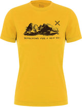 Montura - PEAKS MERINO T-SHIRT WOMAN — MUSTARD — Vista frontale 1
