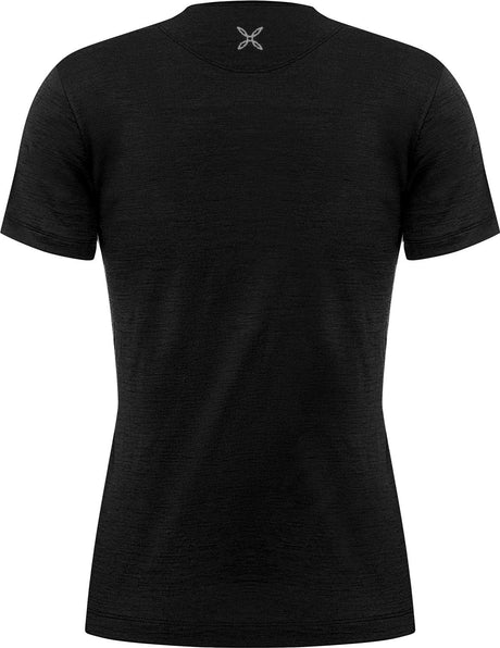 Montura - PEAKS MERINO T-SHIRT WOMAN — BLACK — Vista posteriore 2