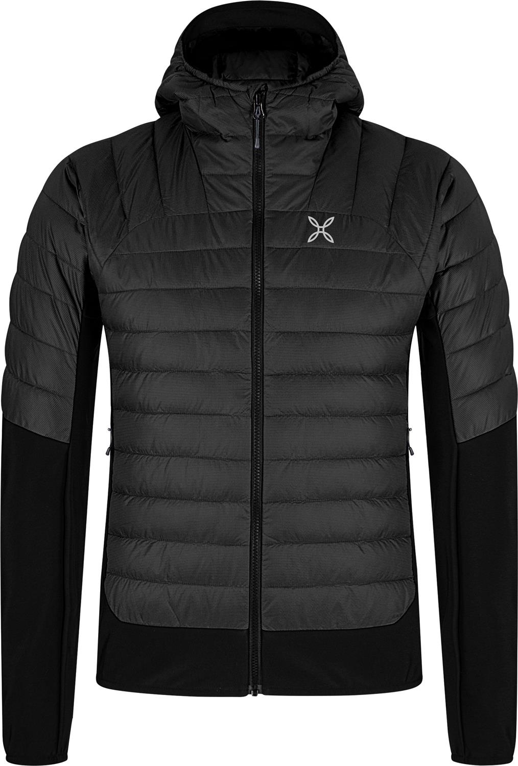 Montura - PEAK HYBRID HOODED JACKET — BLACK — Vista frontale 1