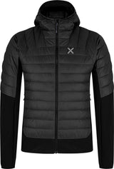 Montura - PEAK HYBRID HOODED JACKET — BLACK — Vista frontale 1
