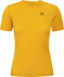 Montura - LOGO MERINO T-SHIRT WOMAN — MUSTARD — Vista frontale 1