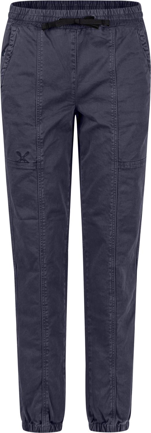 Montura - WANDER COTTON PANTS WOMAN — GRAPHITE BLUE — Vista frontale 1