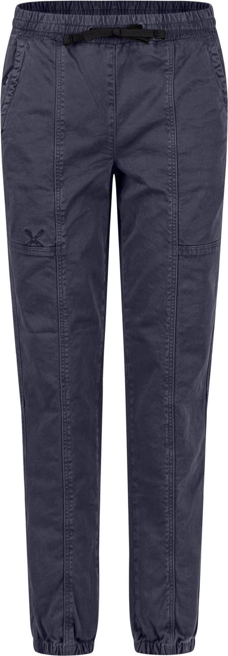 Montura - WANDER COTTON PANTS WOMAN — GRAPHITE BLUE — Vista frontale 1