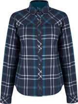 Montura - CHECK SHIRT WOMAN — GRAPHITE BLUE/DEEP BLUE — Vista frontale 1