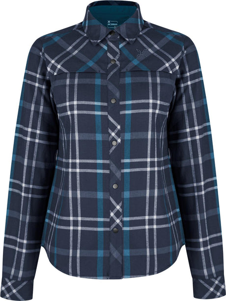 Montura - CHECK SHIRT WOMAN — GRAPHITE BLUE/DEEP BLUE — Vista frontale 1