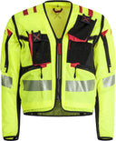Montura - OPERATOR CONVERT JACKET — GIALLO FLUO/ROSSO — Vista frontale 1