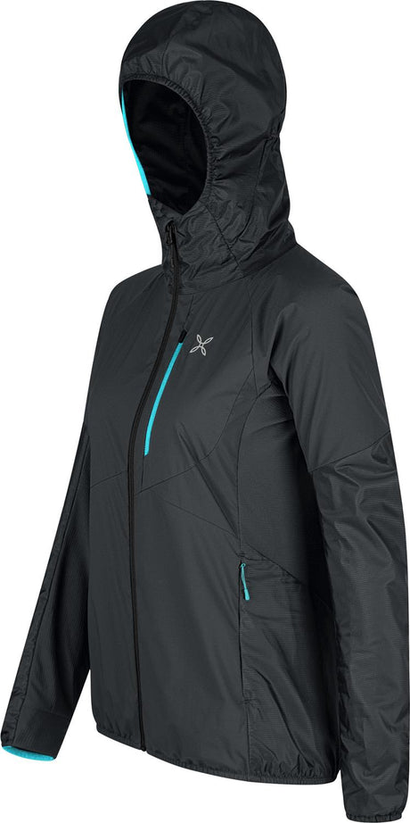 Montura - ALPHA EVO JACKET WOMAN — ANTRACITE/TURQUOISE — Immagine 2