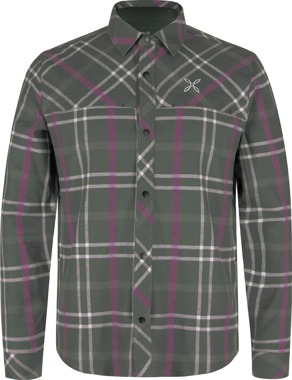 Montura - CHECK SHIRT — VERDE SALVIA/VINACCIA — Vista frontale 1