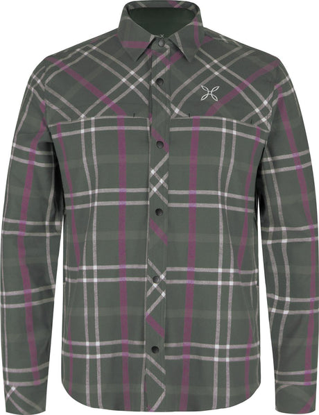 Montura - CHECK SHIRT — VERDE SALVIA/VINACCIA — Vista frontale 1