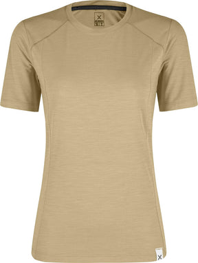 Montura - MERINO MIX T-SHIRT WOMAN — DESERT BEIGE — Vista frontale 1