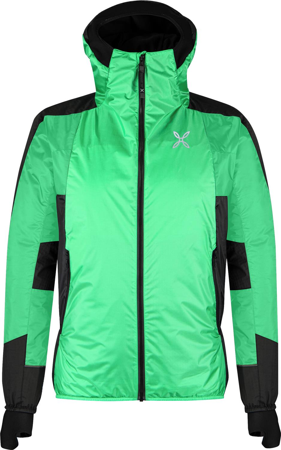 Montura - SKISKY EVO HOODED JACKET — VIBE GREEN — Vista frontale 1