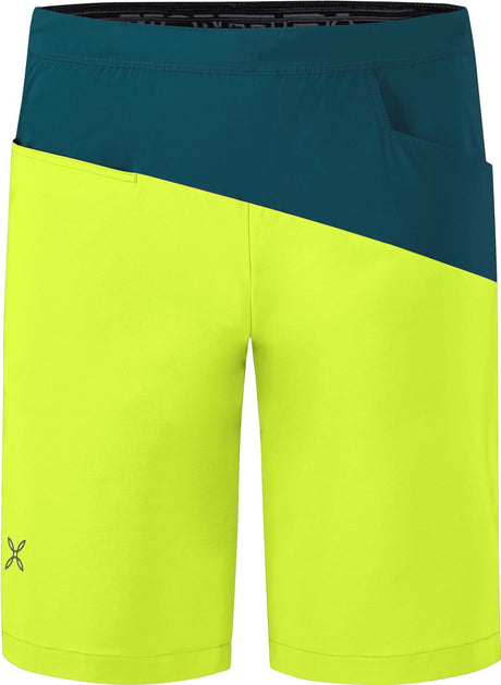 Montura - LOOM BERMUDA — VERDE LIME/BLU CENERE — Vista frontale 1