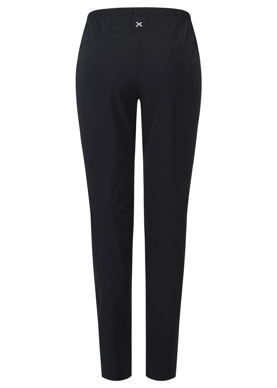Montura - DOMINO TREKKING PANTS WOMAN — NERO/CARE BLUE — Vista posteriore 3