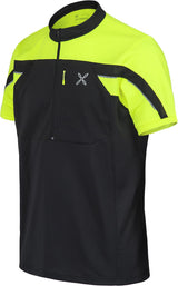 Montura - HIGH ZIP 2 T-SHIRT — BLACK/GIALLO FLUO — Immagine 2