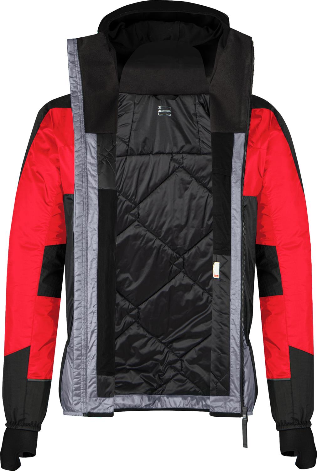 Montura - SKISKY EVO HOODED JACKET — MID GREY/POWER RED — Immagine 4