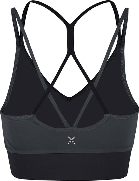 Montura - CRIMP CROSS BRA WOMAN — BLACK/PIOMBO — Vista posteriore 2