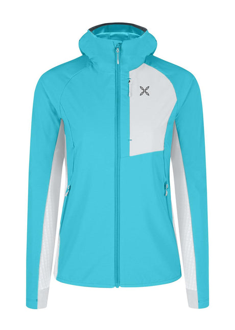 Montura - PEAK JACKET WOMAN — TURQUOISE/ QUIET GREY — Vista frontale 1