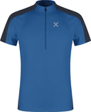 Montura - HADE ZIP T-SHIRT — B.BLUE/GRAPHITE BLUE — Vista frontale 1