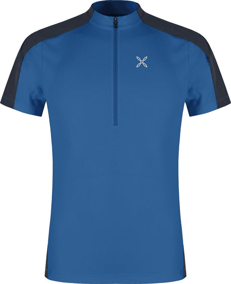 Montura - HADE ZIP T-SHIRT — B.BLUE/GRAPHITE BLUE — Vista frontale 1