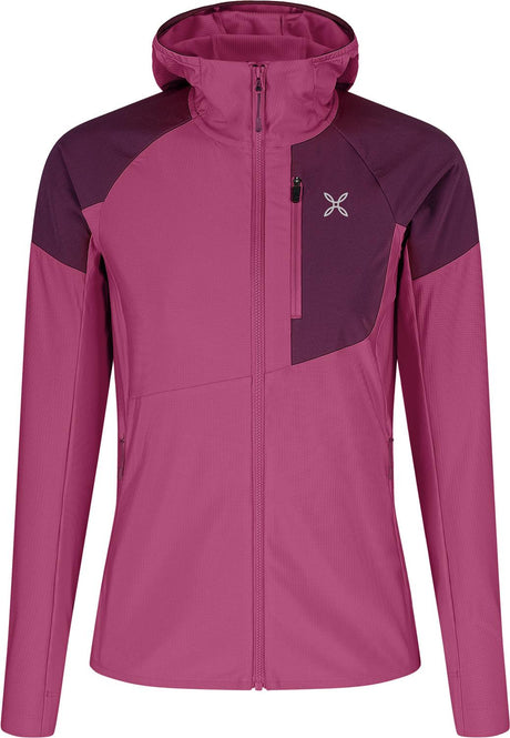 Montura - SPITZE HOODED MAGLIA WOMAN — BATON ROUGE/VINACCIA — Vista frontale 1