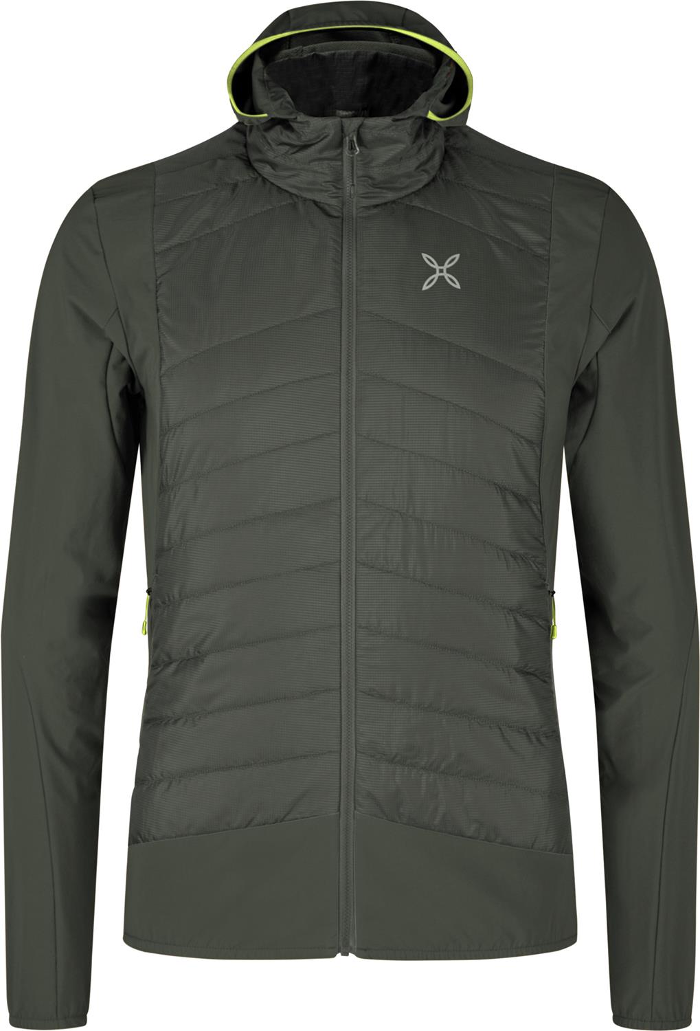 Montura - TRACE HYBRID JACKET — VERDE SALVIA/VERDE LIME — Vista frontale 1