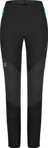 Montura - VERTIGO 2 PANTS WOMAN — BLACK/TURQUOISE (90730) — Vista frontale 1