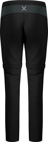 Montura - WALK ZIP OFF PANTS KIDS — BLACK/ANTRACITE — Vista posteriore 4