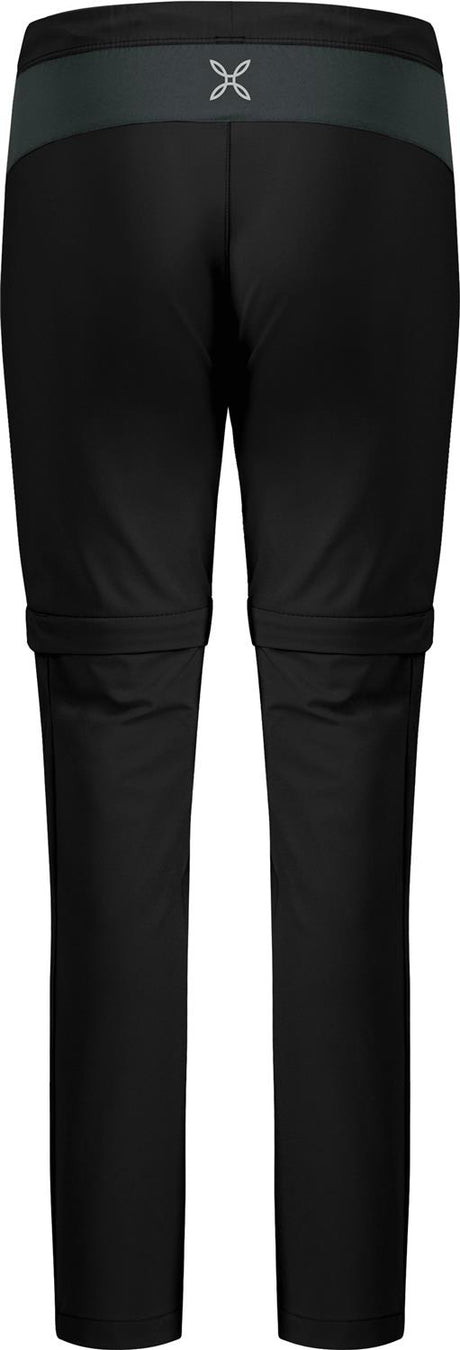 Montura - WALK ZIP OFF PANTS KIDS — BLACK/ANTRACITE — Vista posteriore 4