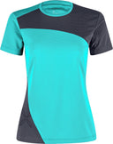 Montura - MIX-UP T-SHIRT WOMAN — TURQUOISE/GRAPHITE BLUE — Vista frontale 1