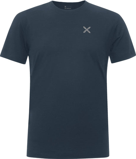 Montura - LOGO MERINO T-SHIRT — BLUEBERRY — Vista frontale 1