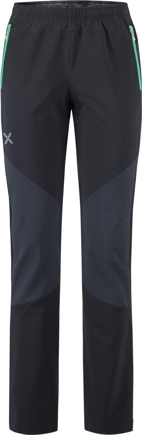 Montura - FANCY 2.0 PANTS WOMAN — BLACK/BRIGHT TEAL — Vista frontale 1