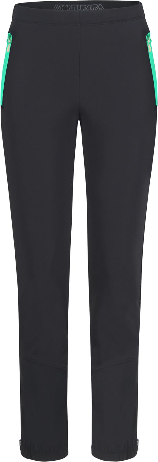 Montura - POISON PANTS WOMAN — BLACK/BRIGHT TEAL — Vista frontale 1