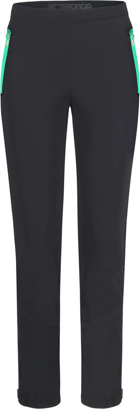 Montura - POISON PANTS WOMAN — BLACK/BRIGHT TEAL — Vista frontale 1