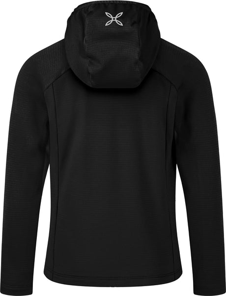 Montura - GRID LIGHT HOODED MAGLIA KIDS — BLACK — Vista posteriore 3