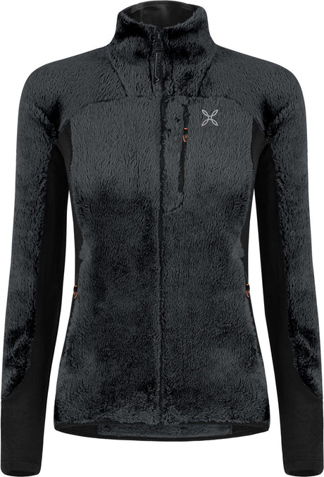 Montura - NORDIC FLEECE 2 JACKET WOMAN — ANTRACITE/MELON — Vista frontale 1