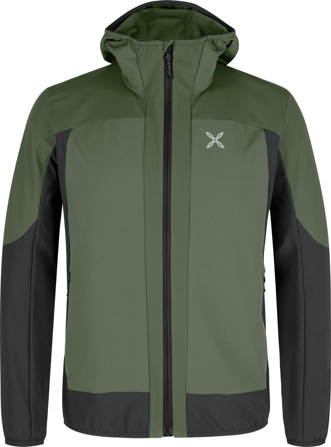 Montura - DOLOMITI WIND HOODED JACKET — VERDE SALVIA — Vista frontale 1