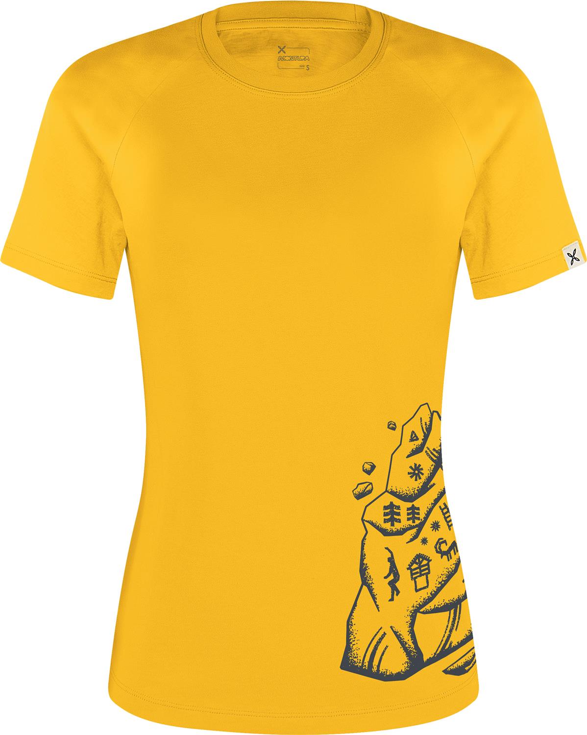 Montura - SPIRE T-SHIRT WOMAN — MUSTARD — Vista frontale 1