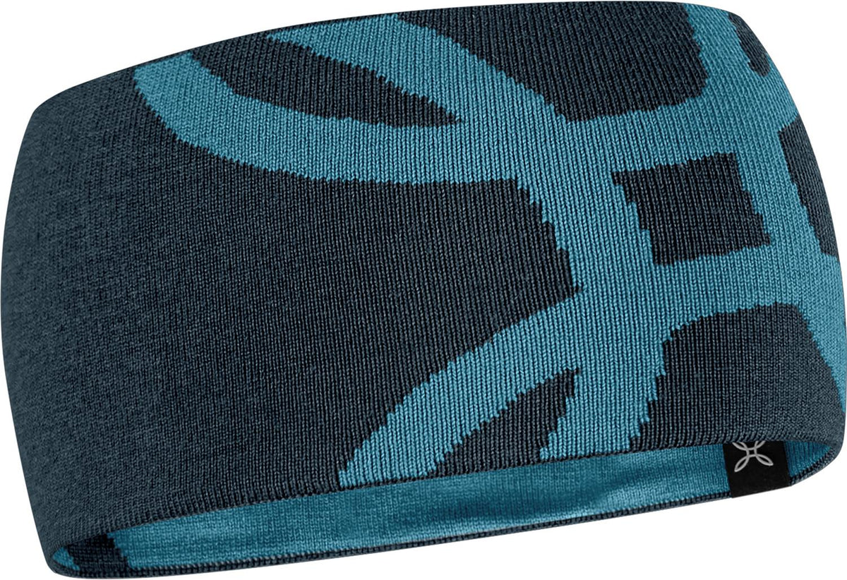 Montura - MERINO LOGO BAND — BLUEBERRY/STEEL BLUE — Vista frontale 1