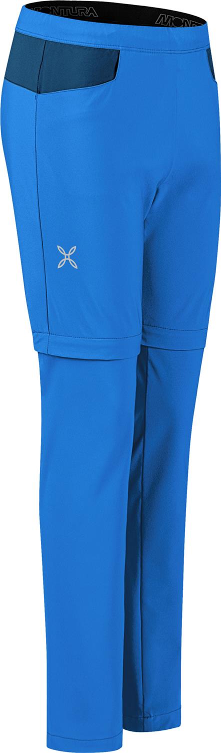 Montura - WALK ZIP OFF PANTS KIDS — CELESTE/DEEP BLUE — Immagine 2
