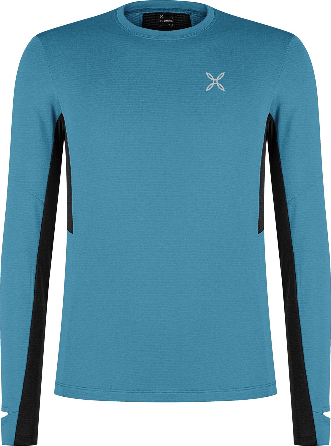 Montura - STRIDE POLARTEC L/S MAGLIA — STEEL BLUE — Vista frontale 1