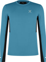 Montura - STRIDE POLARTEC L/S MAGLIA — STEEL BLUE — Vista frontale 1