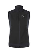 Montura - PREMIUM WIND VEST WOMAN — BLACK/ANTRACITE — Vista frontale 1