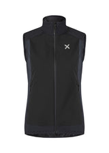 Montura - PREMIUM WIND VEST WOMAN — BLACK/ANTRACITE — Vista frontale 1