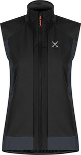 Montura - DOLOMITI WIND VEST WOMAN — BLACK/MELON — Vista frontale 1