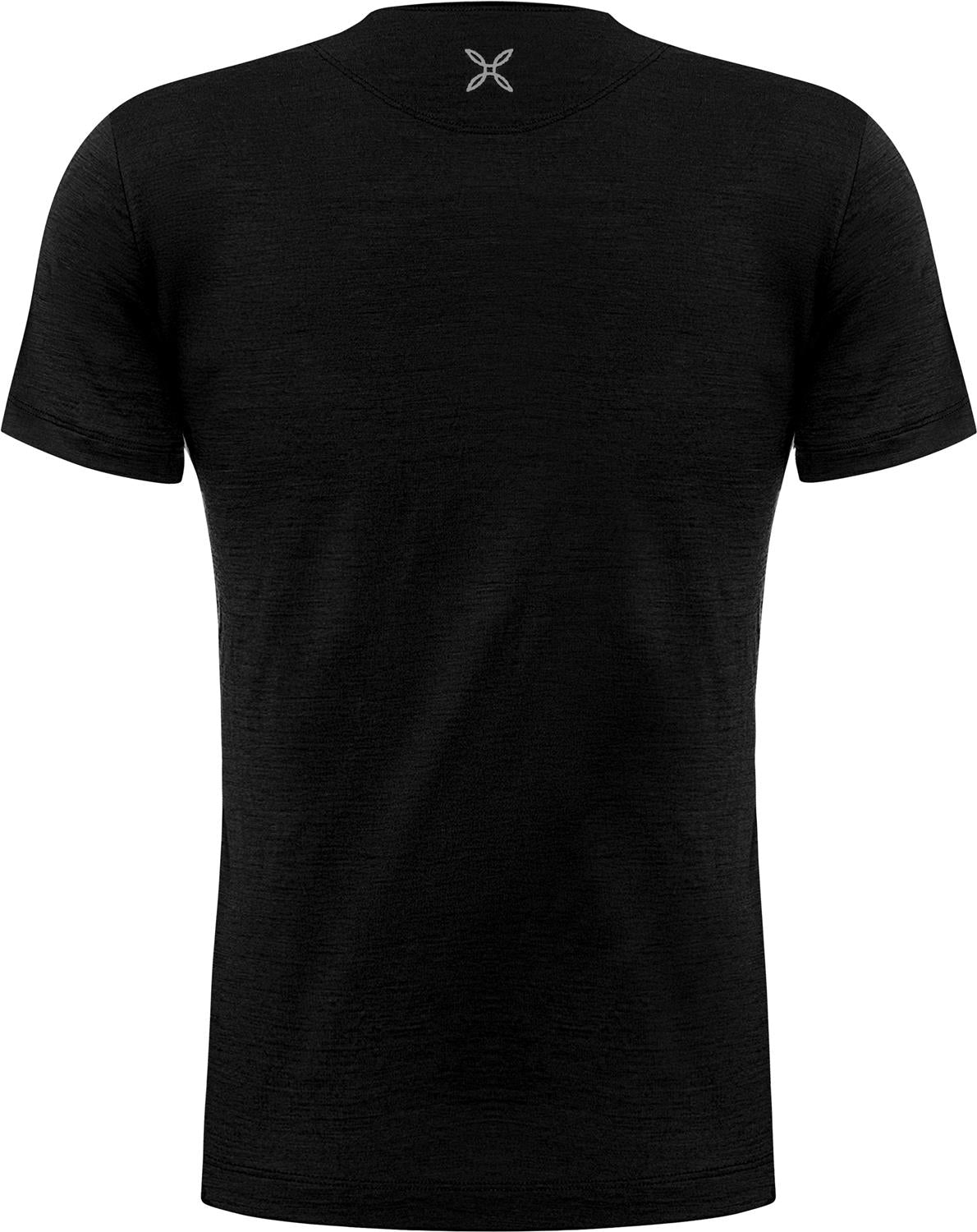 Montura - PEAKS MERINO T-SHIRT — BLACK — Vista posteriore 2