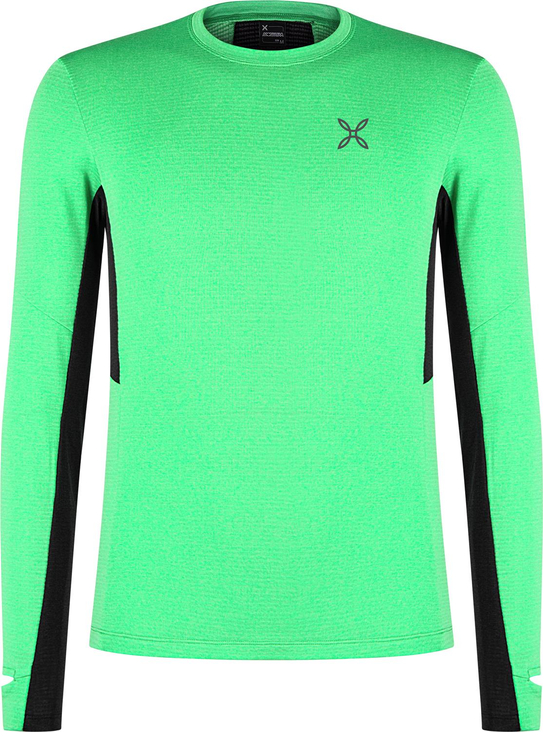 Montura - STRIDE POLARTEC L/S MAGLIA — VIBE GREEN — Vista frontale 1